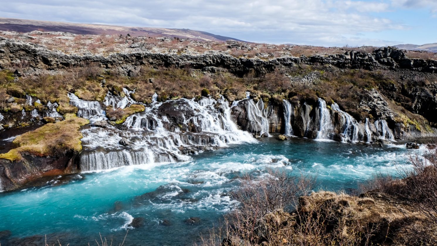 Best time to go to Iceland Waterfalls, Hraunfossar