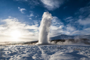 Great Geysir is a feature attraction.