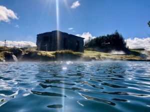 The Secret Lagoon is an alternative to the Blue Lagoon.