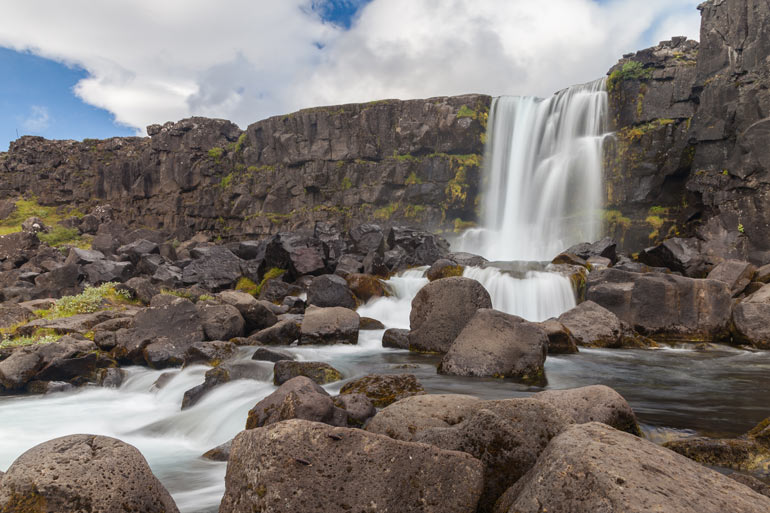 golden circle in Iceland, Thingvellir national park along the golden circle