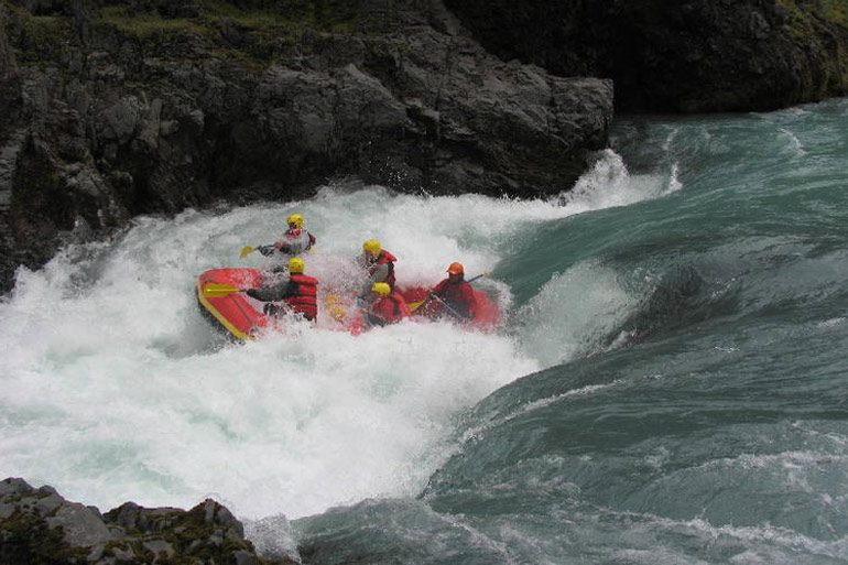 Extreme rafting down the East Glacial River, Northwestern Region of Iceland-2