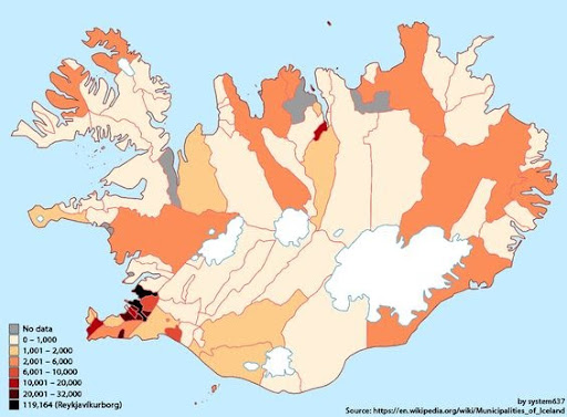 Iceland Population Density