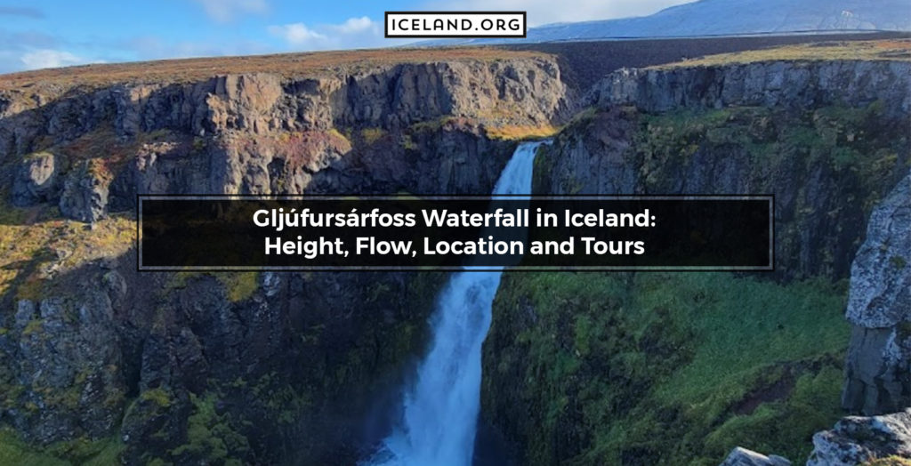 Gljúfursárfoss Waterfall in Iceland