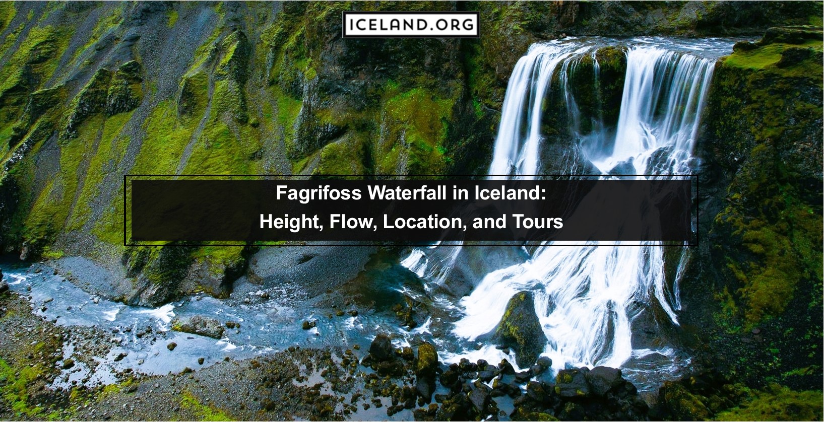 Fagrifoss Waterfall in Iceland