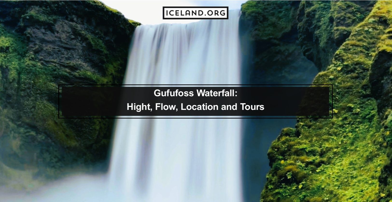 Gufufoss Waterfall in Iceland