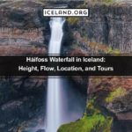 Háifoss Waterfall in Iceland