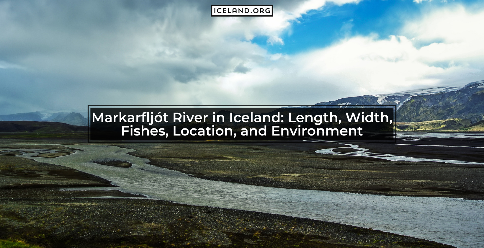 Markarfljót River in Iceland